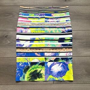 Clover Canyon 21” High Rise Acropolis Garden Pencil Skirt Multicolor‎ Medium